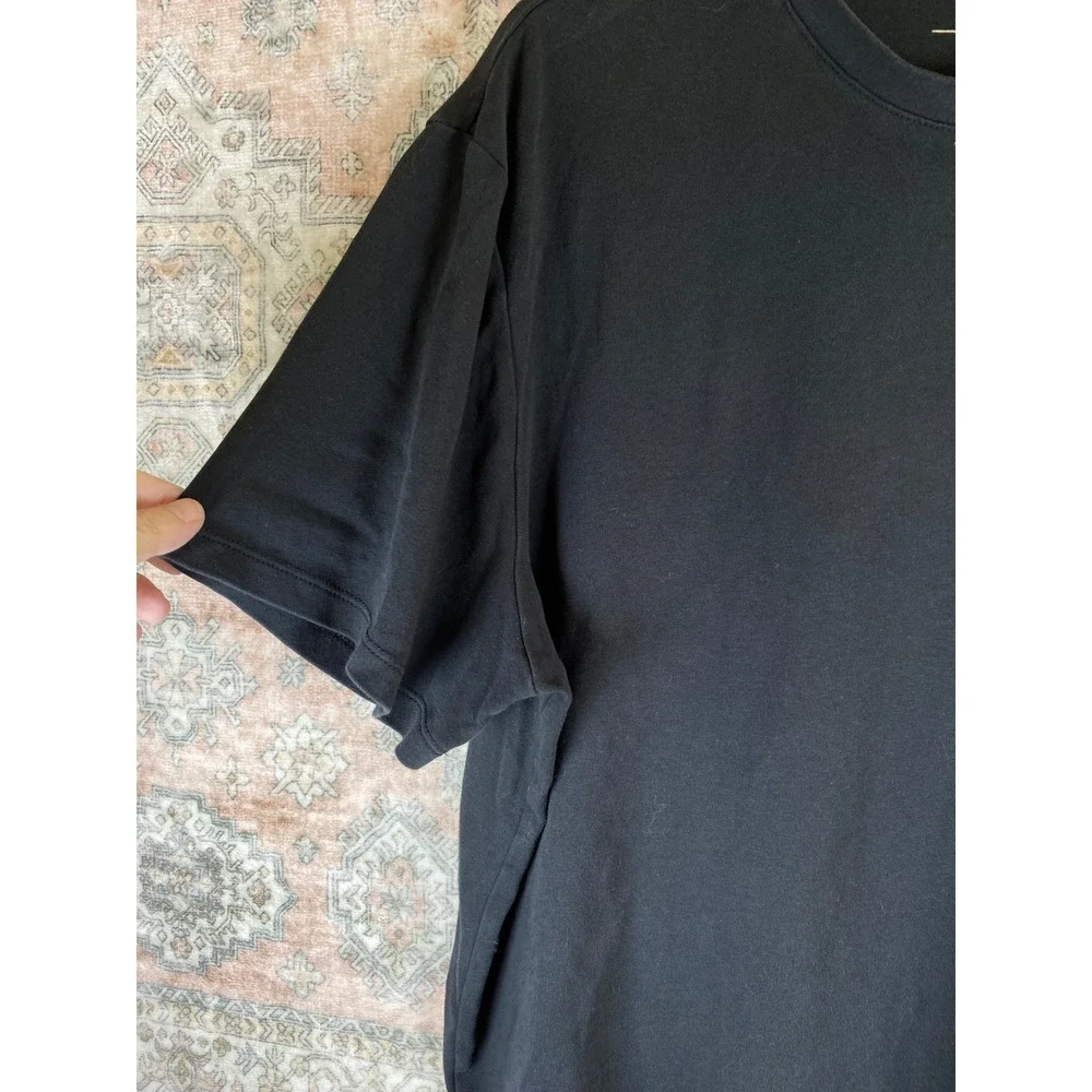 Banana Republic Luxe Touch Tee Mens XXL Black Cotton Crewneck Capsule Minimalist